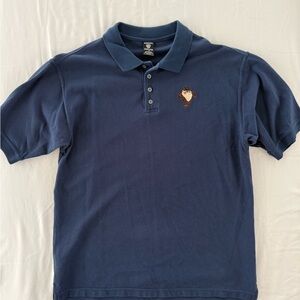 Vintage Warner Bros Studio Store Tasmanian Devil Men’s Medium Navy Polo Shirt